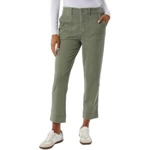 NWT 32 Degrees Cool Stretch Twill Ankle Cropped Pants Green- Size Large